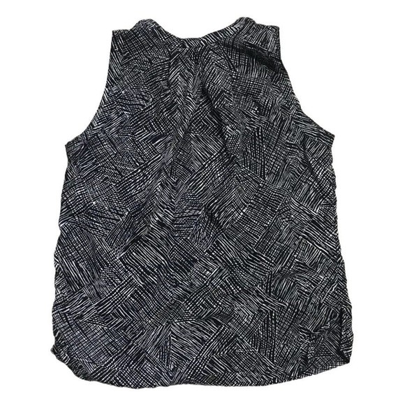 Converse One Star Womens Sleeveless V-Neck Shirt Blouse Top Small S Black White - Picture 5 of 12